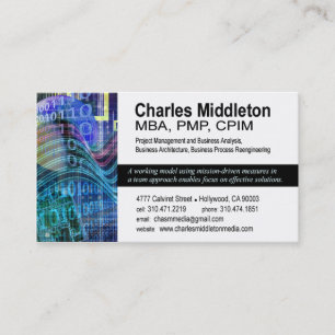 Modèle de carte de visite du Cyber Tech-1