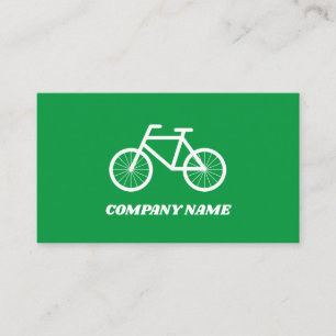 Modèle de carte de visite du logo de bicyclette d