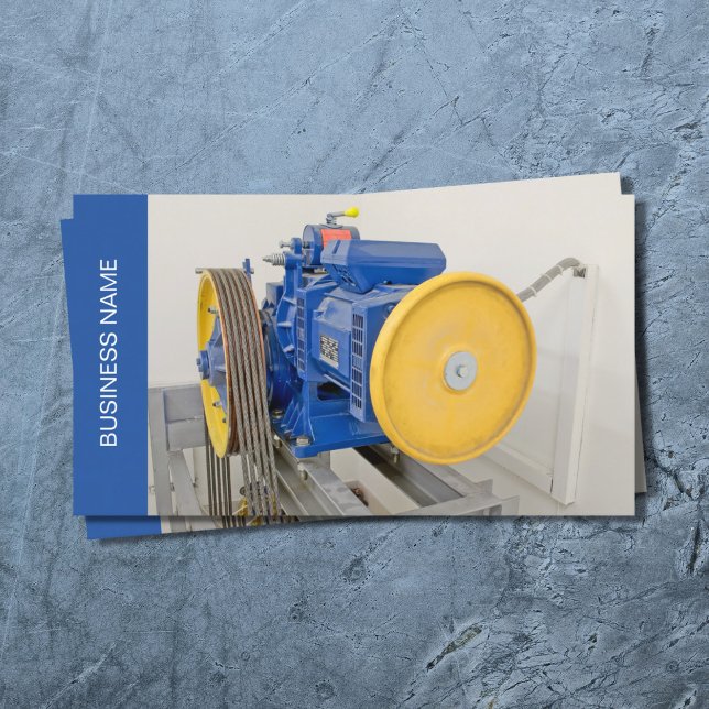 Modèle de carte de visite du moteur d'ascenseur (Créateur téléchargé)