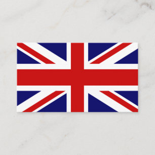 Modèle de carte de visite du pavillon Union Jack b