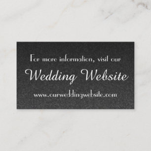Modèle de carte de visite du site Web mariage