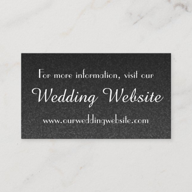 Modèle de carte de visite du site Web mariage (Devant)