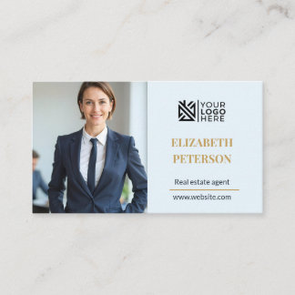 Modèle de carte de visite éditable moderne avec ph