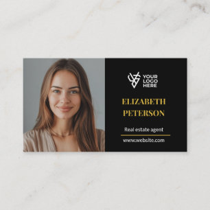 Modèle de carte de visite éditable moderne avec ph