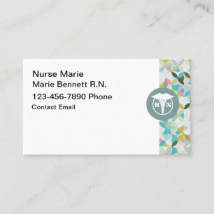Modèle de carte de visite élégante pour infirmière