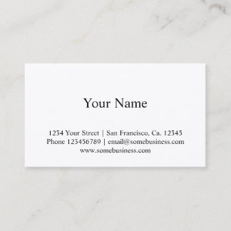 Modèle de carte de visite étanche