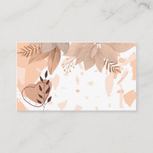 Modèle de carte de visite florale Boho