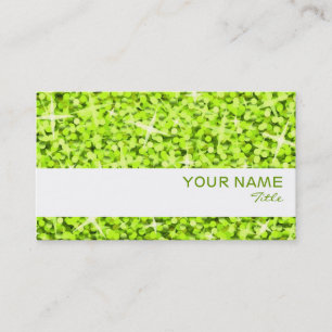 Modèle de carte de visite Glitz Lime blanc rayé