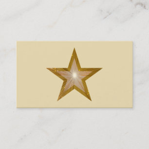 Modèle de carte de visite Gold Star