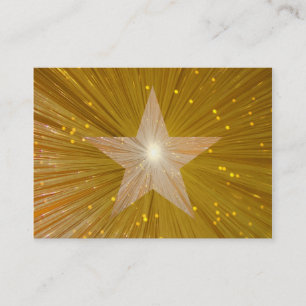Modèle de carte de visite Gold Star chubby