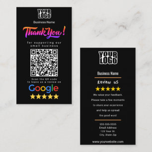 Modèle de carte de visite Google Review