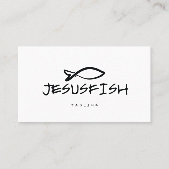 Modèle de carte de visite Jesus FISH (Devant)