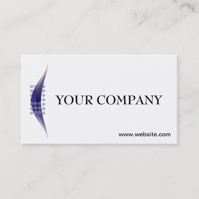 Modèle de carte de visite Logo Simple Générique (Devant)