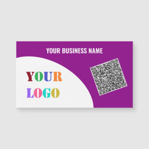 Modèle de carte de visite magnétique du logo et du