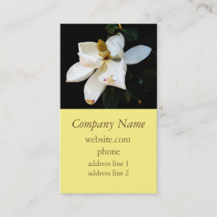 modèle de carte de visite magnolia photographie na