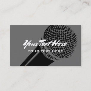 Modèle de carte de visite microphone