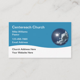 Modèle de carte de visite moderne Church Pastor