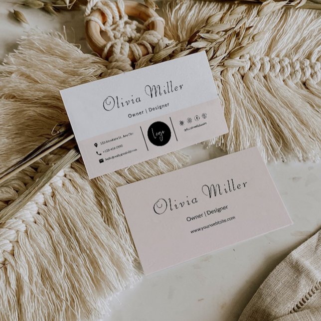 Modèle de carte de visite modifiable (Editable Business Card Template)