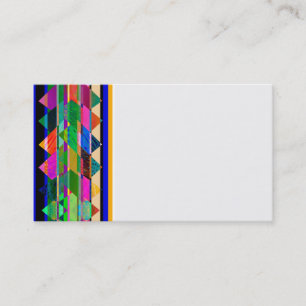 modèle de carte de visite motif coloré abstrait