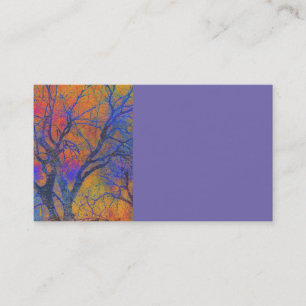 modèle de carte de visite nature art automne