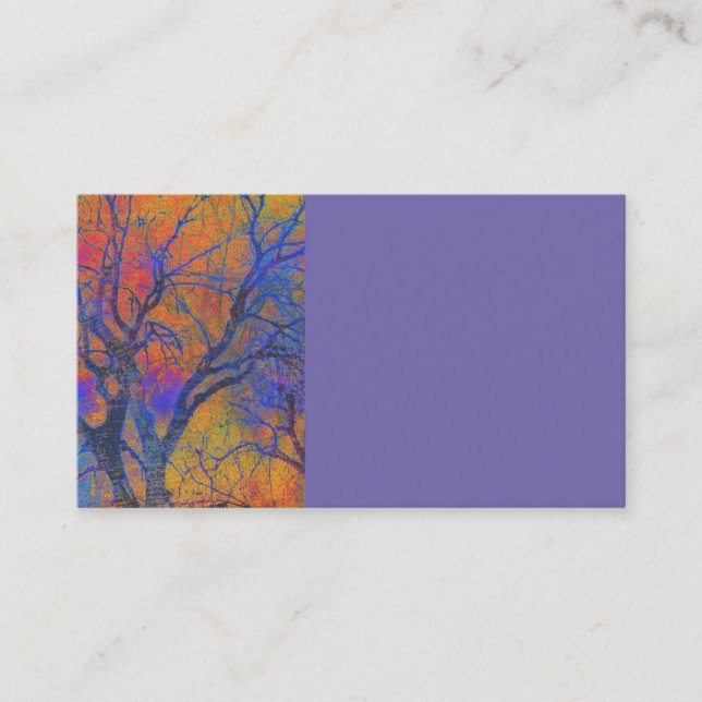 modèle de carte de visite nature art automne (Devant)