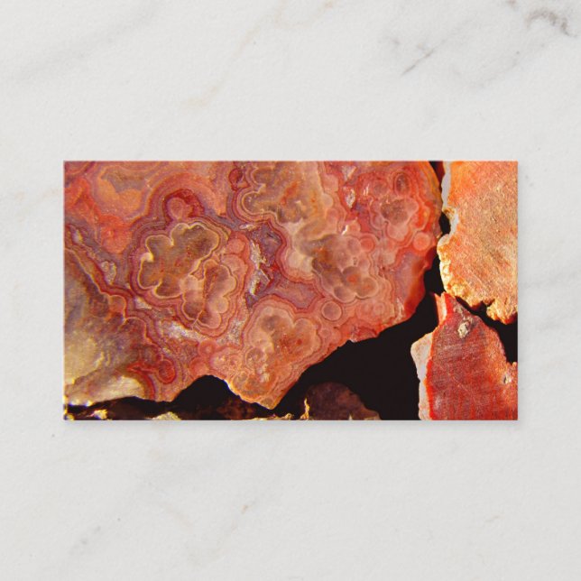 modèle de carte de visite nature motif rock (Devant)