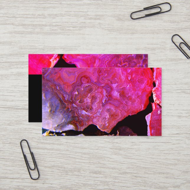 modèle de carte de visite nature motif rock (Devant/Arrière en situation)