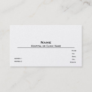 Modèle de carte de visite Pearl Finish