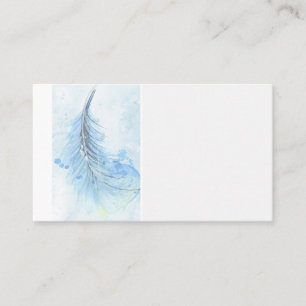 modèle de carte de visite personnalisée en plumes 