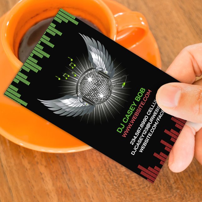 Modèle de carte de visite pour DJ boîte de nuit (Créateur téléchargé)