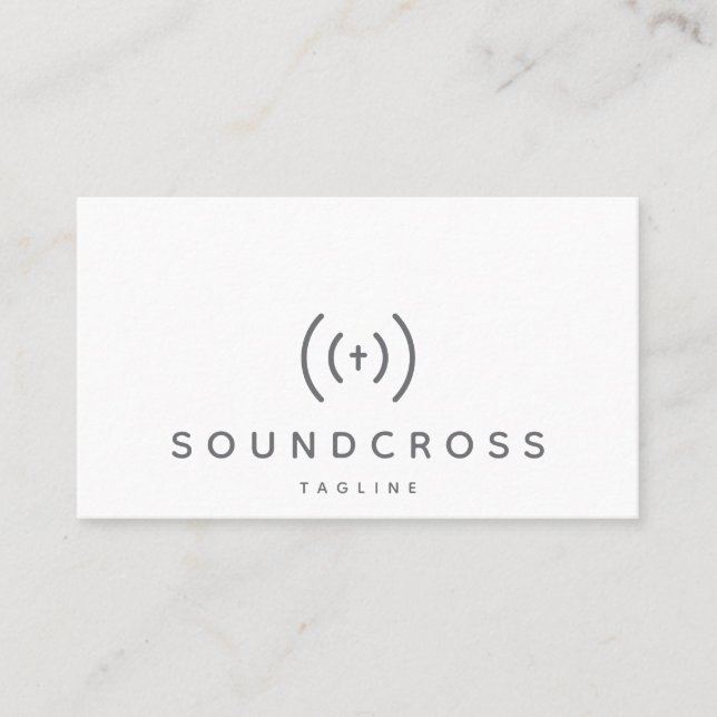 Modèle de carte de visite pour le logo croix et so (Devant)