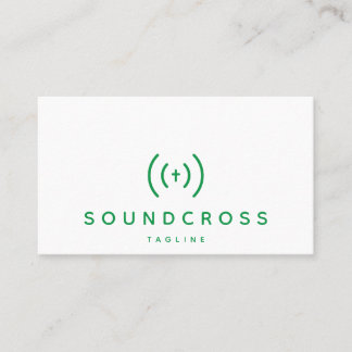 Modèle de carte de visite pour le logo croix et so