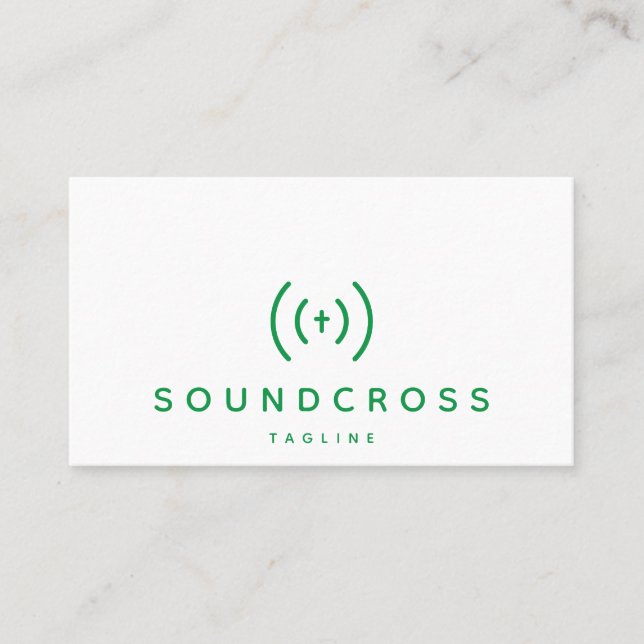 Modèle de carte de visite pour le logo croix et so (Devant)