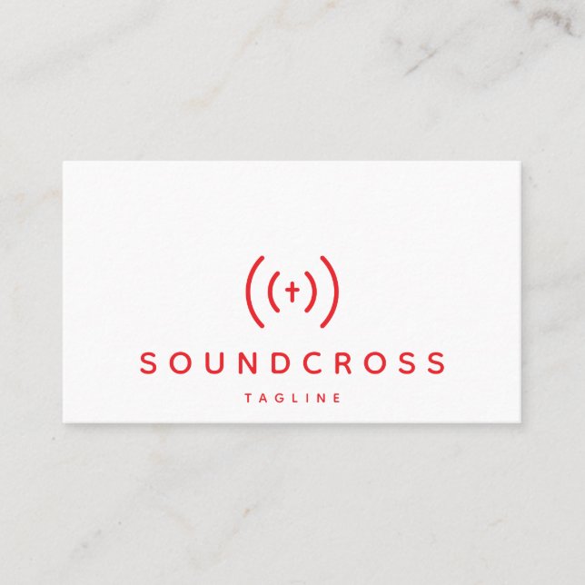 Modèle de carte de visite pour le logo croix et so (Devant)