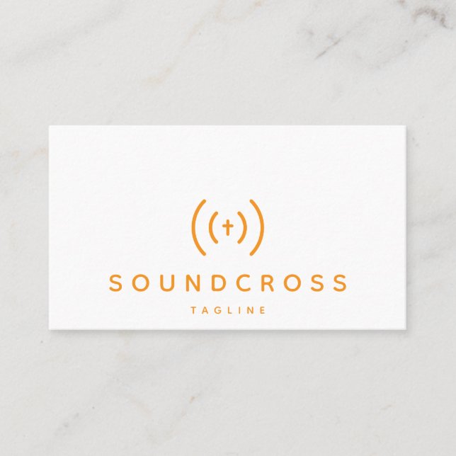 Modèle de carte de visite pour le logo croix et so (Devant)