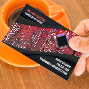 Modèle de carte de visite pour services de soutien