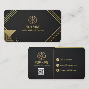 Modèle de carte de visite professionnelle de luxe 