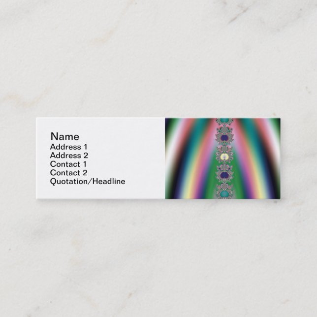 Modèle de carte de visite Rainbow (Devant)