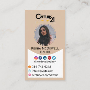 Modèle de carte de visite Real Estate Realer