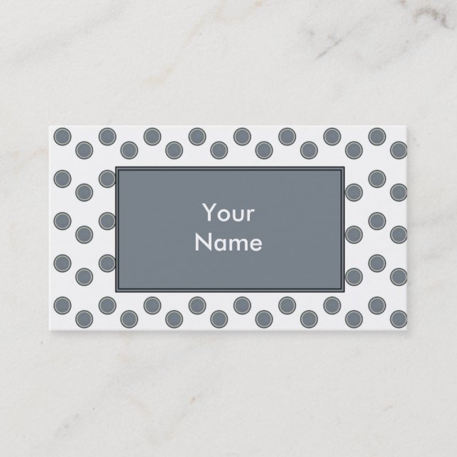 Modèle de carte de visite Retro Dots (Devant)