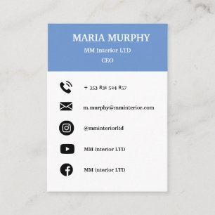 Modèle de carte de visite simple et professionnell