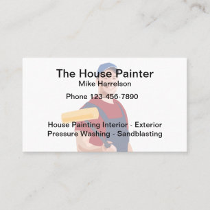 Modèle de carte de visite simple pour peintre mais