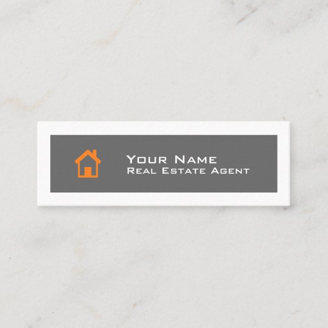 Modèle de carte de visite Skinny Immobilier (Devant)