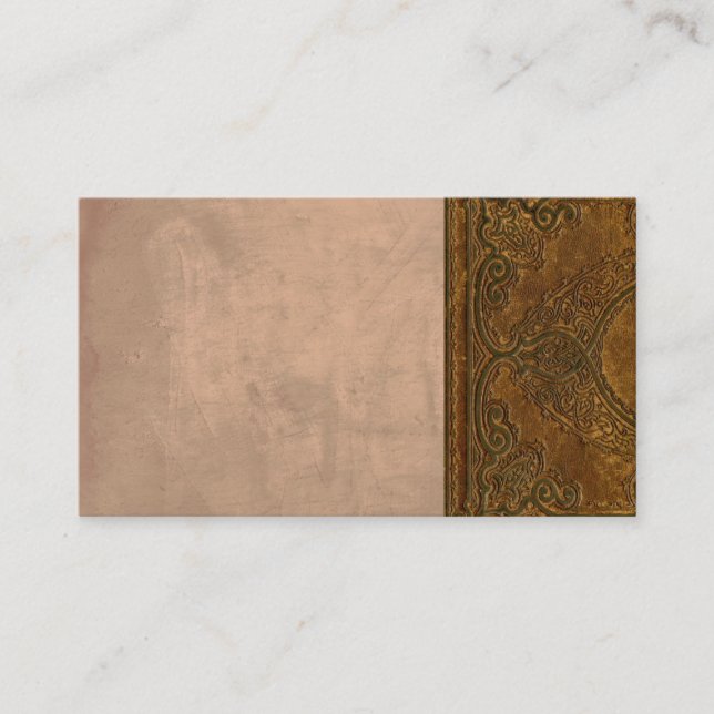 Modèle de carte de visite vintage dans sepia (Devant)