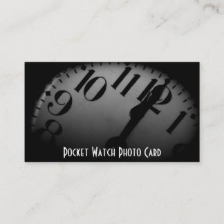 Modèle de carte de visite vintage Pocket Watch
