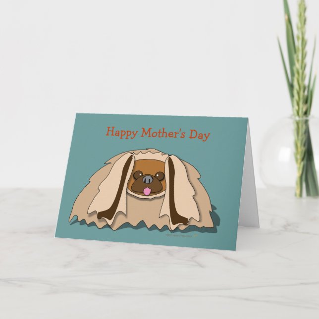 Modèle de carte du jour de mère de chien de (Devant)