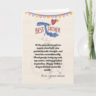 Modèle de carte élégante et sincère pour la fête d