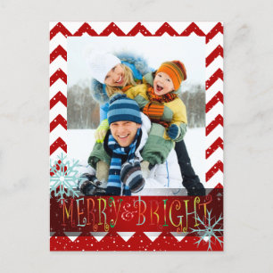 Modèle de carte photo chevron/couleurs DIY de PixD