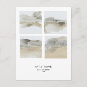 Modèle de carte postale Artiste de collage