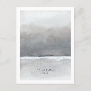 Modèle de carte postale Artiste Minimaliste